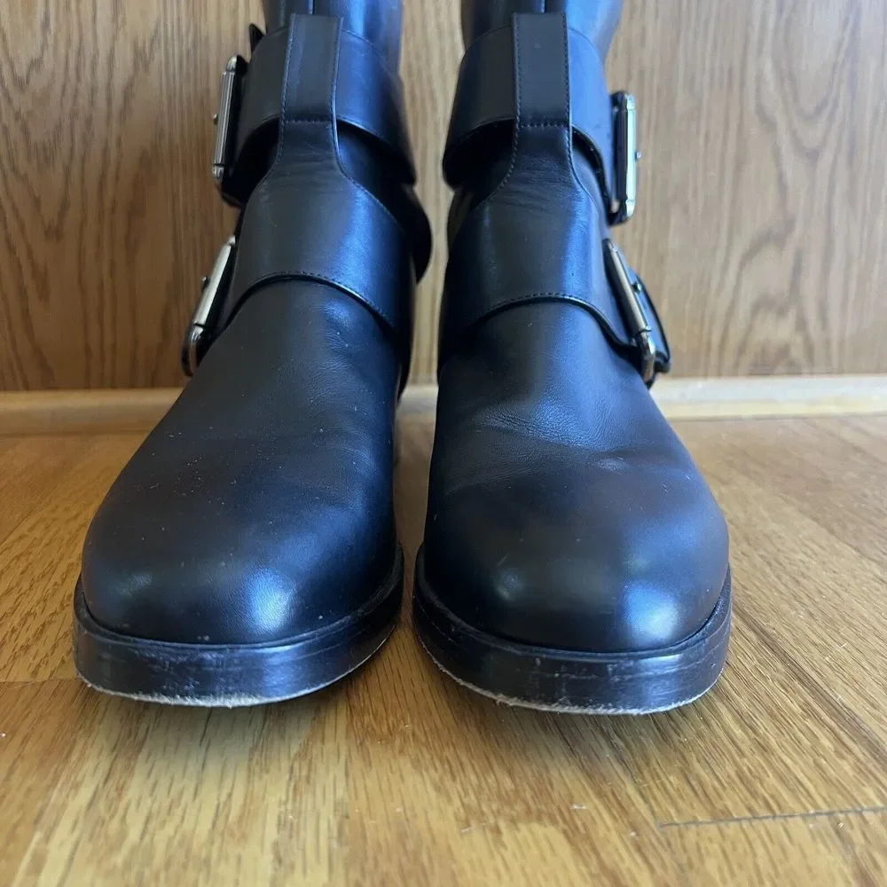 Pierre Hardy Ankle Boots Double Strap Cutout Leather Sz 9.5 | 39.5‎ Italy Moto - Picture 12 of 14
